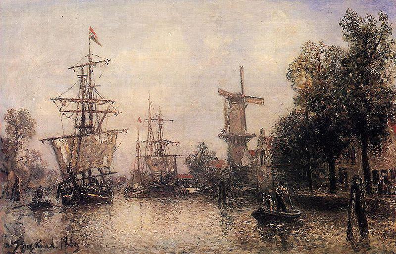 Johan Barthold Jongkind The Port of Rotterdam china oil painting image